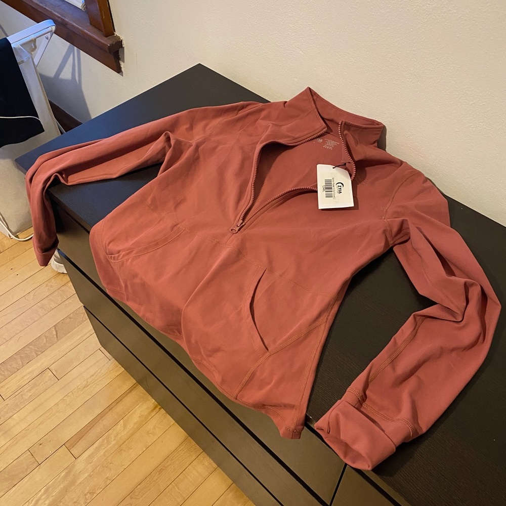 NWT Zyia Active dusty pink pullover jacket L